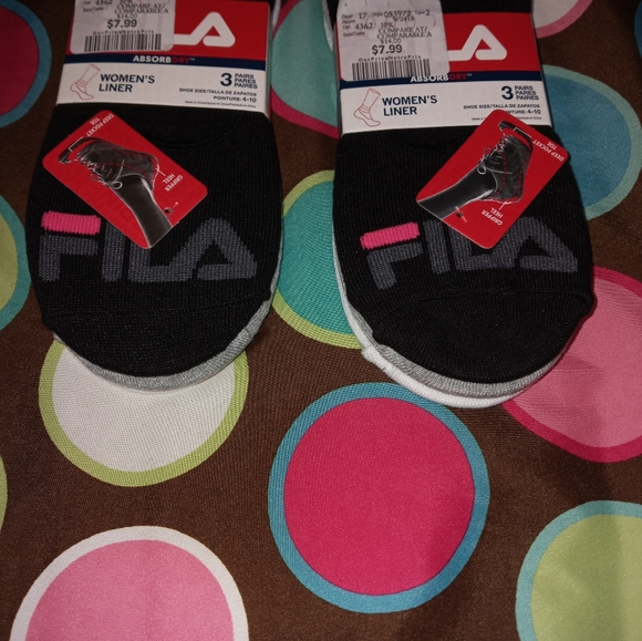 FILA liner socks. 2 sets of 3. NWT. - Picture 2 of 6